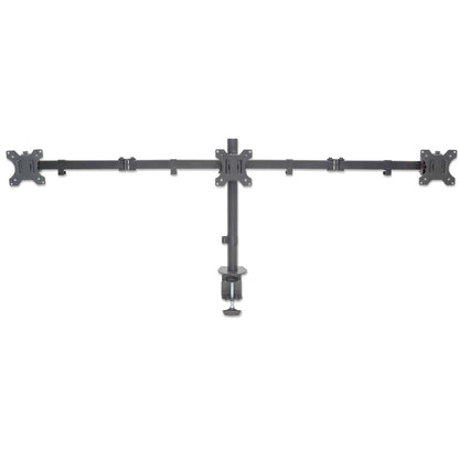 Triple Monitor Mount with Center Mount and Double-Link Swing Arms, for 13" to 27" Displays Image 5