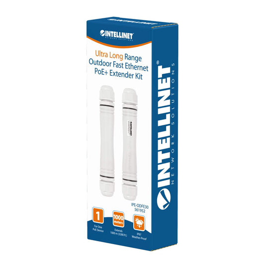 Ultra Long Range Outdoor Fast Ethernet PoE+ Extender Kit Packaging Image 2