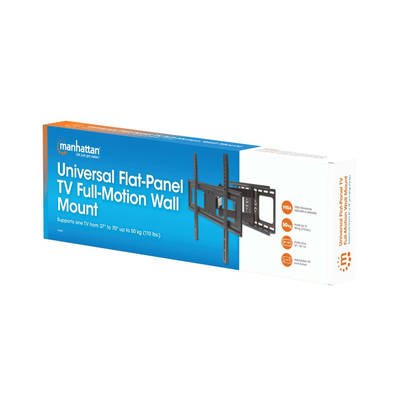 Universal Flat-Panel TV Full-Motion Wall Mount Packaging Image 2