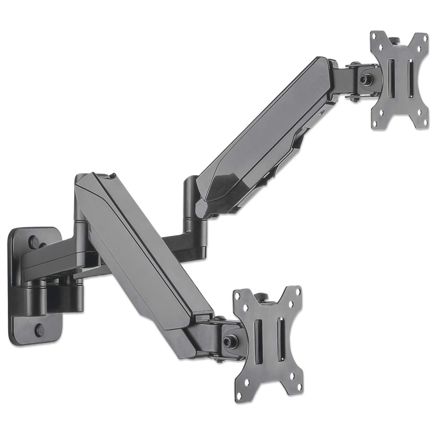 Universal Gas Spring Dual Monitor Wall Mount Image 6