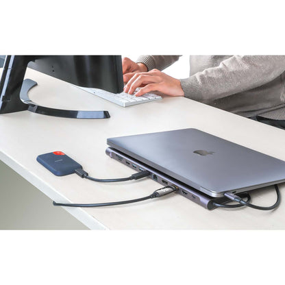 USB-C PD 12-in-1 Triple Monitor 4K Docking Station / Multiport Hub Image 5