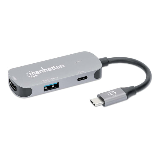 USB-C to HDMI (4K@60Hz) 3-in-1 Docking Converter with Power Delivery Image 1