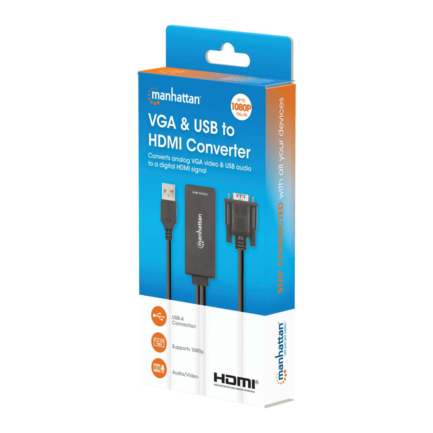 VGA and USB to HDMI Converter Packaging Image 2