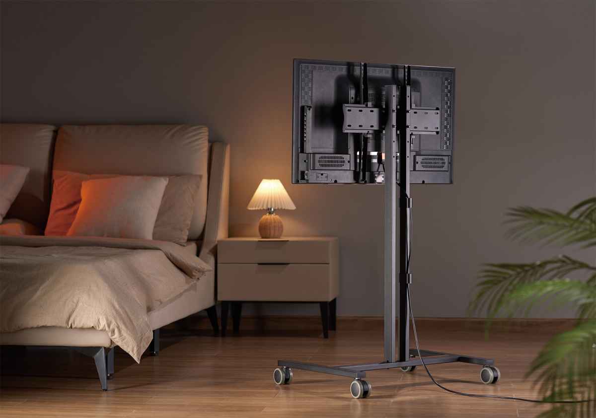 Compact Height-Adjustable TV Cart / Stand Image 10